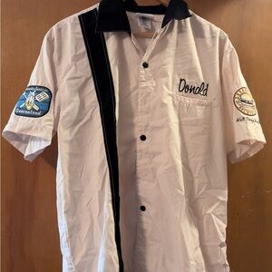 Disney Men's Donald Duck Button Down Shirt